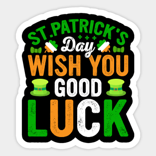 St Patrick’s day wish you good luck Sticker